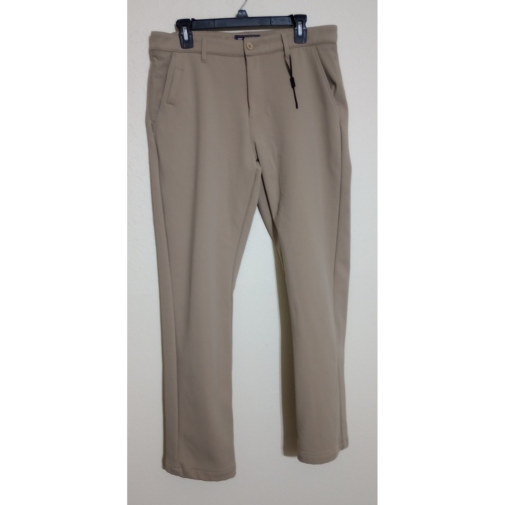 MAELREG Proflex Golf Pants Mens 30x32 Khaki Tan Stretch Performance Chinos